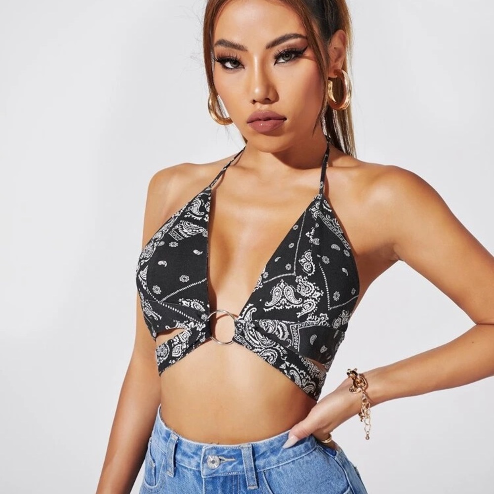 Bandana Print Top